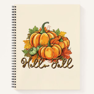 Hello Fall – Cozy Pumpkin Patch Notebook