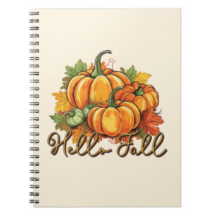 Hello Fall – Cozy Pumpkin Patch Notebook