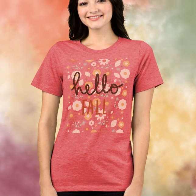 Hello Fall Flower Tshirt (Creator Uploaded)