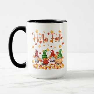 Hello Fall Gnome 15oz Mug 