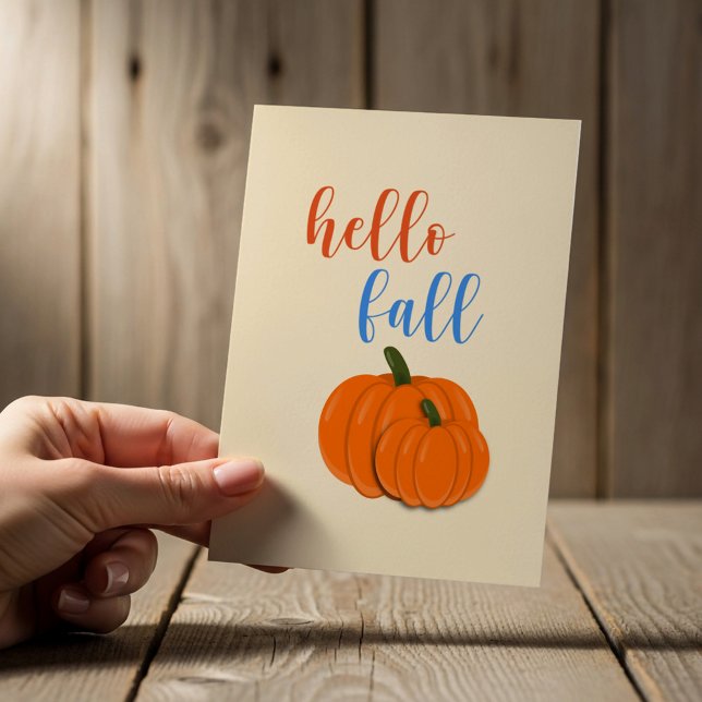Hello Fall Greeting Card (Creator Uploaded)