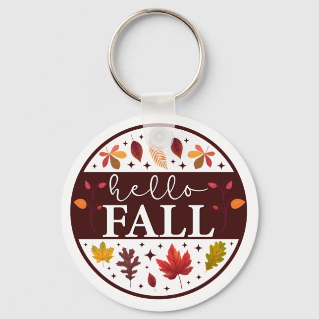 Hello Fall  Keychain (Front)