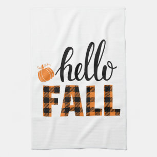 Hello Fall Kitchen Towel