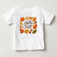 Hello Fall leaves and acorns