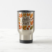 Hello Fall leaves and acorns