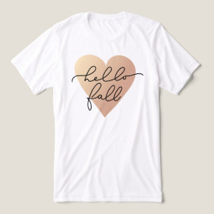 Hello Fall Love Heart Tri-Blend Shirt