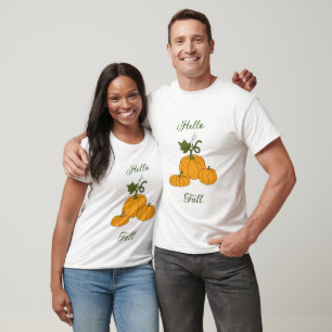 Hello Fall Minimalist Cute  T-Shirt