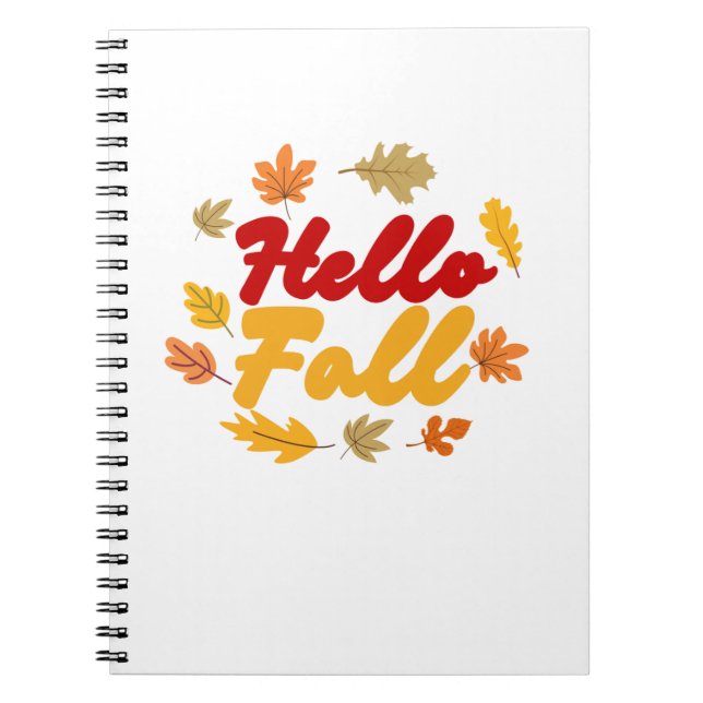 Hello Fall Notebook (Front)