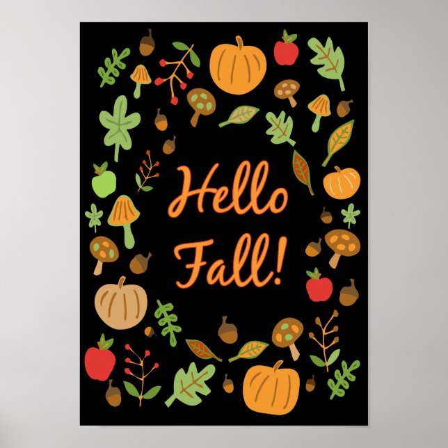 Hello Fall! Poster (Front)