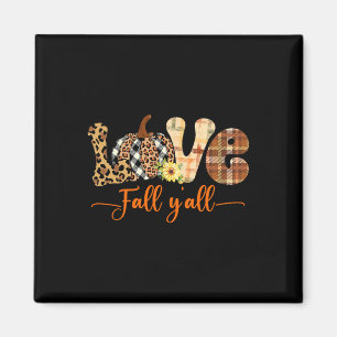 Hello Fall Pumpkin Love Fall Yall Leopard Peace Th Magnet
