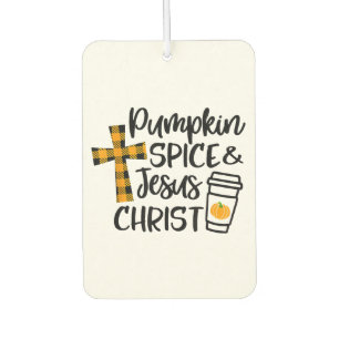 Hello Fall Pumpkin Spice & Jesus Christ Fall Chris Air Freshener