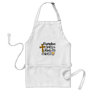 Hello Fall Pumpkin Spice & Jesus Christ Fall Chris Standard Apron