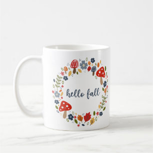 Hello Fall Thanksgiving Gift Country Kitchen Coffee Mug
