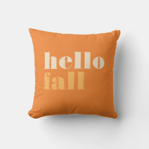 Hello Fall Throw Pillow