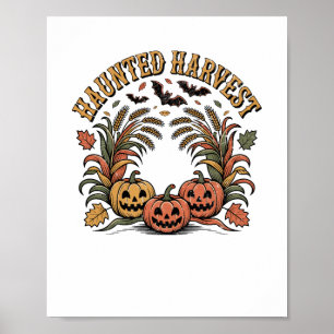 Hello Fall Vibes Pumpkin Poster
