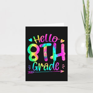 Hello Fifth 5th Grade Back To School Teachers Kids Card