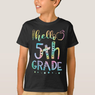 Hello Fifth Grade 5th Grade Byck To School Teacher T-Shirt