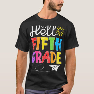 Hello Fifth Grade Fun 5Th Grade Back to School Te T-Shirt