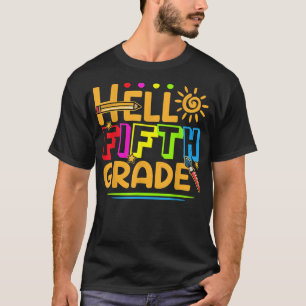 Hello Fifth Grade Shirt 5th Grade Back to School T