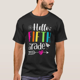Hello Fifth Grade Teachers Back To School Team 5th T-Shirt