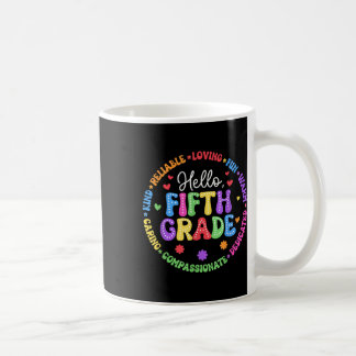 Hello Fifth Grade Team Groovy 5th Grade First Day  Coffee Mug