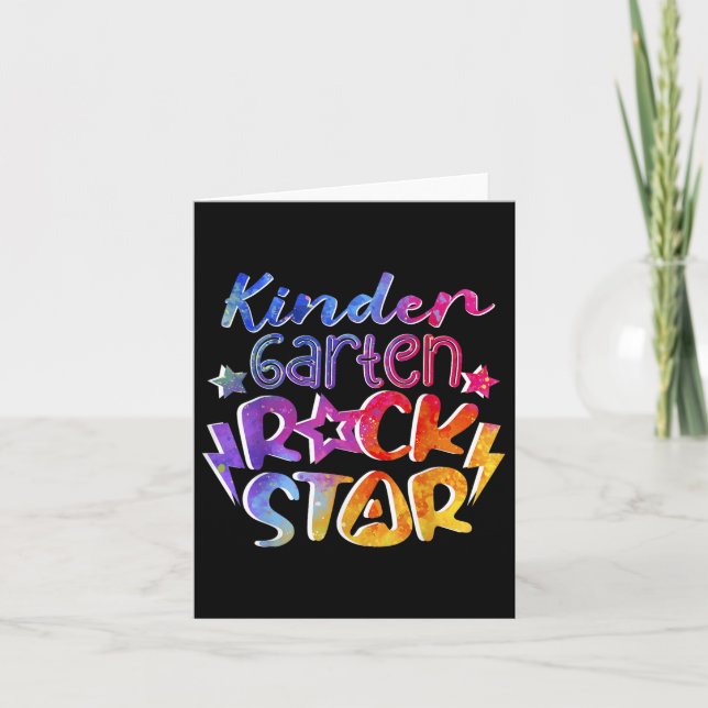 Hello First Day Of Kindergarten Super Star Cl Of 2 Card (Front)