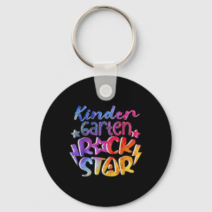Hello First Day Of Kindergarten Super Star Cl Of 2 Keychain