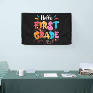 Hello First Grade Banner