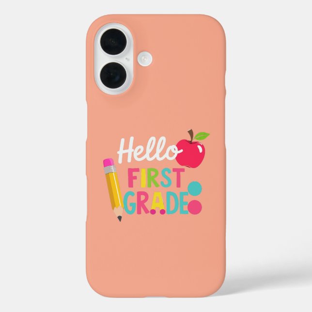 Hello First Grade Team 1st Grade Back to School  Case-Mate iPhone Case (Back)
