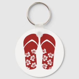 Hello Flip Flops Keychain