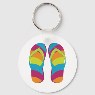 Hello Flip Flops Keychain