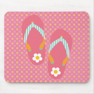 Hello Flip Flops Mouse Pad