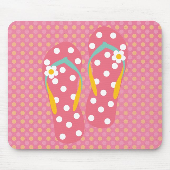 Hello Flip Flops Mouse Pad (Front)