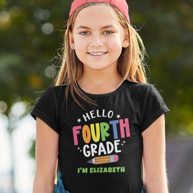 Hello fourth grade back to school T-Shirt (Creator Uploaded)