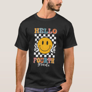 Hello Fourth Grade Back To School Teacher Student  T-Shirt