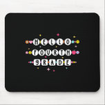 Hello Fourth Grade Friendship Bracelet Back To Sch Mouse Pad<br><div class="desc">Hello Fourth Grade Friendship Bracelet Back To School Groovy</div>