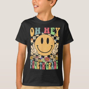 Hello Fourth Grade Teachers Student 4th Grade Back T-Shirt