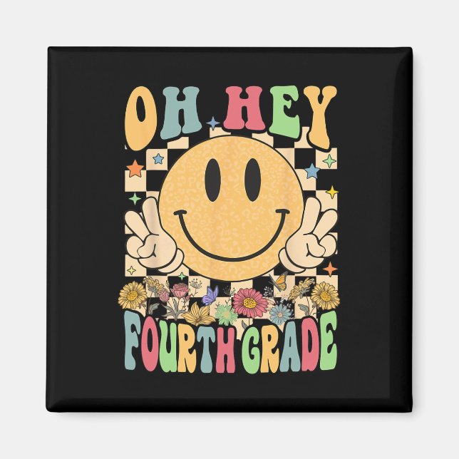 Hello Fourth Grade Teachers Student 4th Grade Byck Magnet (Front)