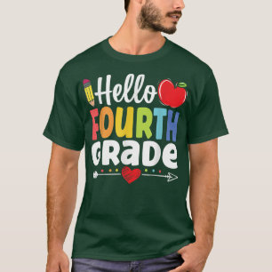 Hello Fourth Grade Team 4th Grade Back To School F T-Shirt