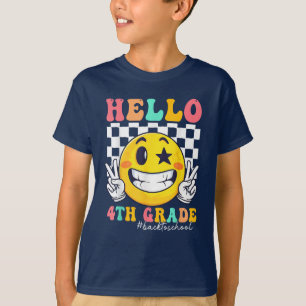 Hello Fourth Grade Team 4th Grade Back to School T-Shirt