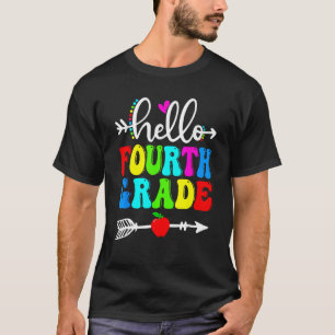 Hello Fourth Grade Team 4th Grade Back To School T T-Shirt