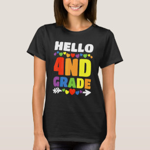 Hello Fourth Grade Team 4th Grade Back To School T T-Shirt