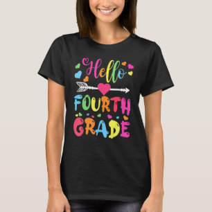 Hello Fourth Grade Team 4th Grade Back To School T T-Shirt