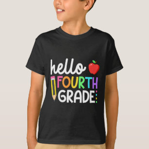 Hello Fourth Grade Team 4th Grade Byck To School T T-Shirt