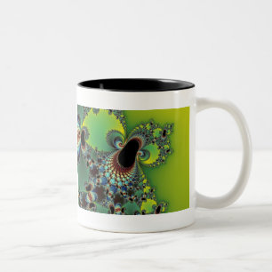 Hello - Fractal Two-Tone Coffee Mug