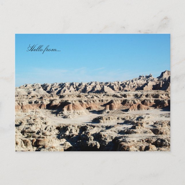 Hello from... Badlands National Park Postcard (Front)