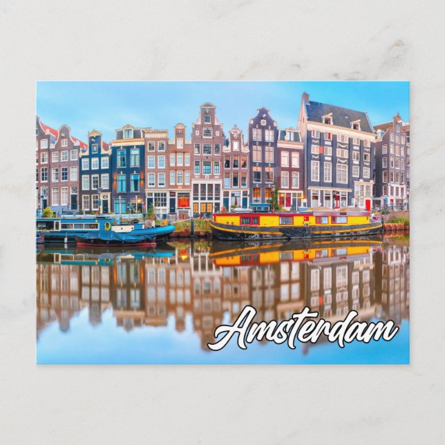 Hello From Beautiful Amsterdam, Netherlands Postcard (Front)