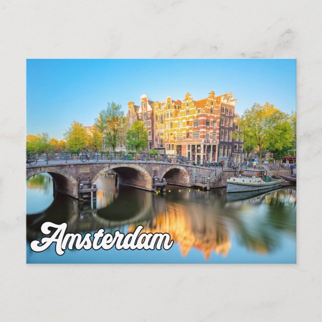 Hello From Beautiful Amsterdam, Netherlands Postcard (Front)