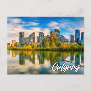 Hello From Calgary, Alberta, Canada Postcard