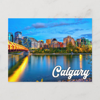 Hello From Calgary, Alberta, Canada Postcard